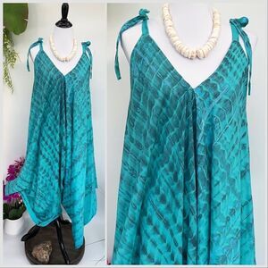 The Pō`alima Romper  V-Neck Shoulder Tie Romper Boho Gypsy Overall Wide Leg Cove